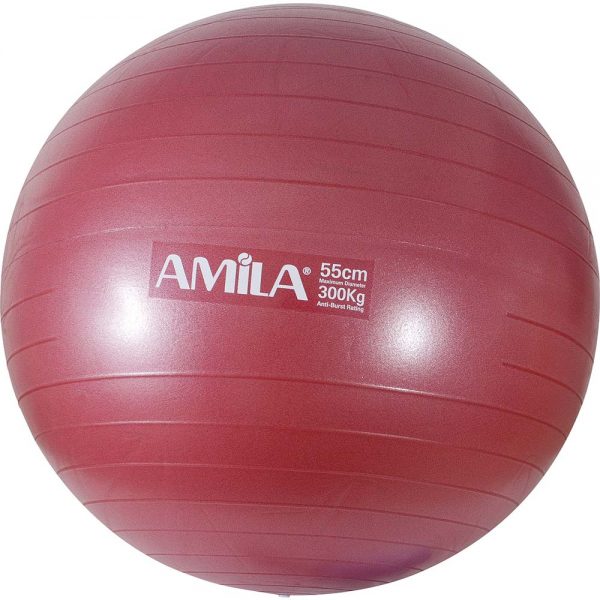 Amila Μπάλα Γυμναστικής Κόκκινη 55cm
