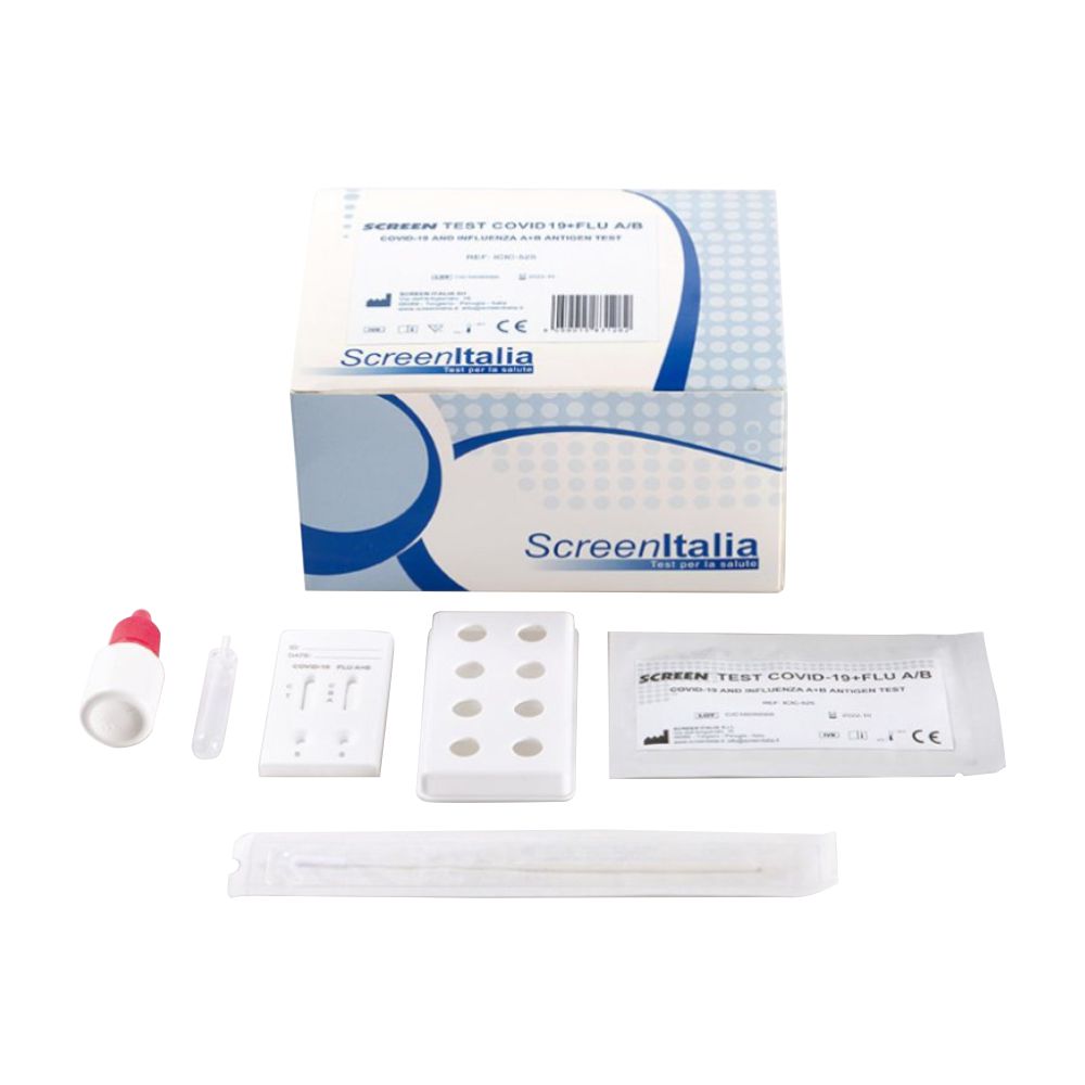 Screen Italia Συνδυαστικό Test Αντιγόνων Ag COVID-19 & Ιού Γρίπης Α+Β