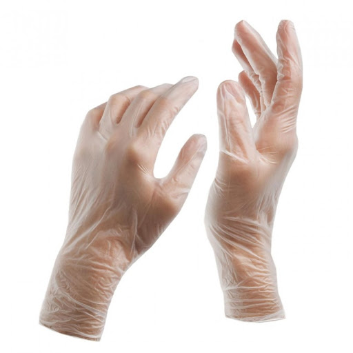 Γάντια Βινυλίου Διαφανή χωρίς Πούδρα