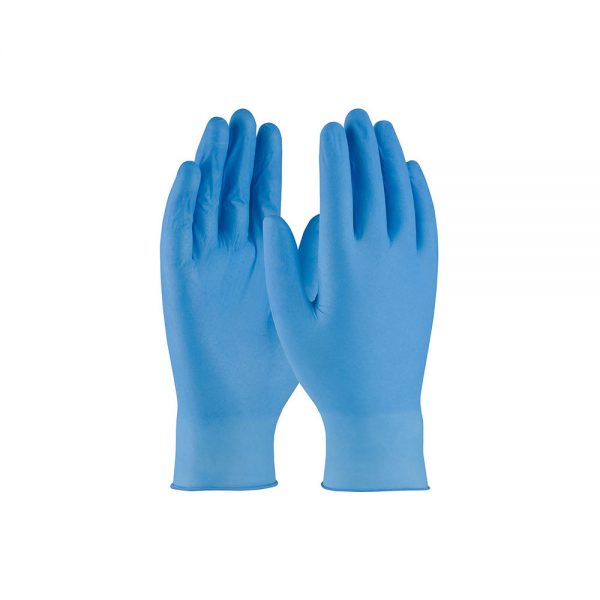 Γάντια Νιτριλίου Μπλε χωρίς Πούδρα