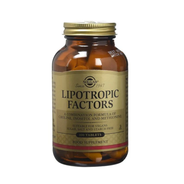 Solgar Lipotropic Factors Λιποτροπικό Συμπλήρωμα Διατροφής - 100 Ταμπλέτες